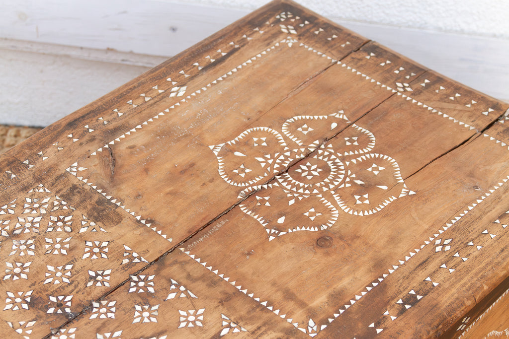 Floral Mandala Mother of Pearl Inlaid Chest (Trade)