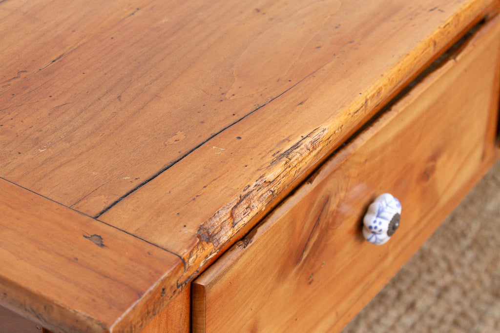 Antique French Fruitwood Provincial Console