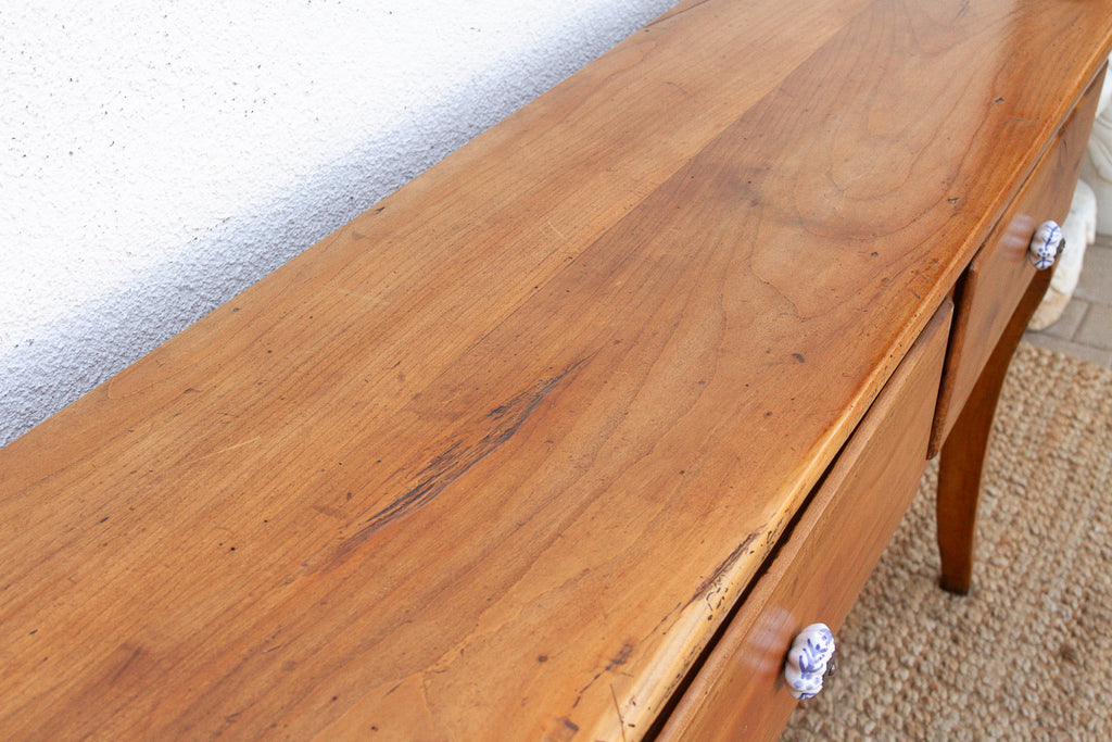 Antique French Fruitwood Provincial Console