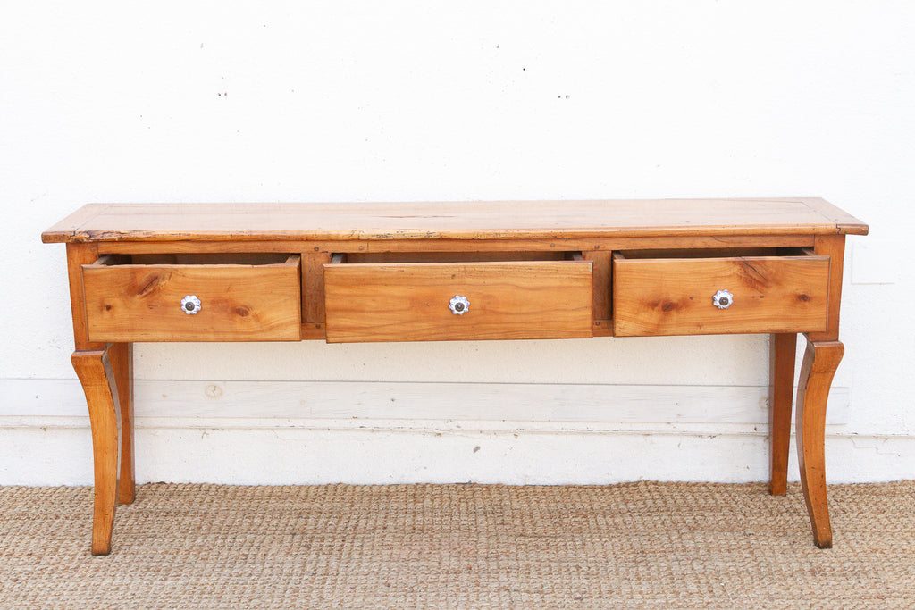 Antique French Fruitwood Provincial Console