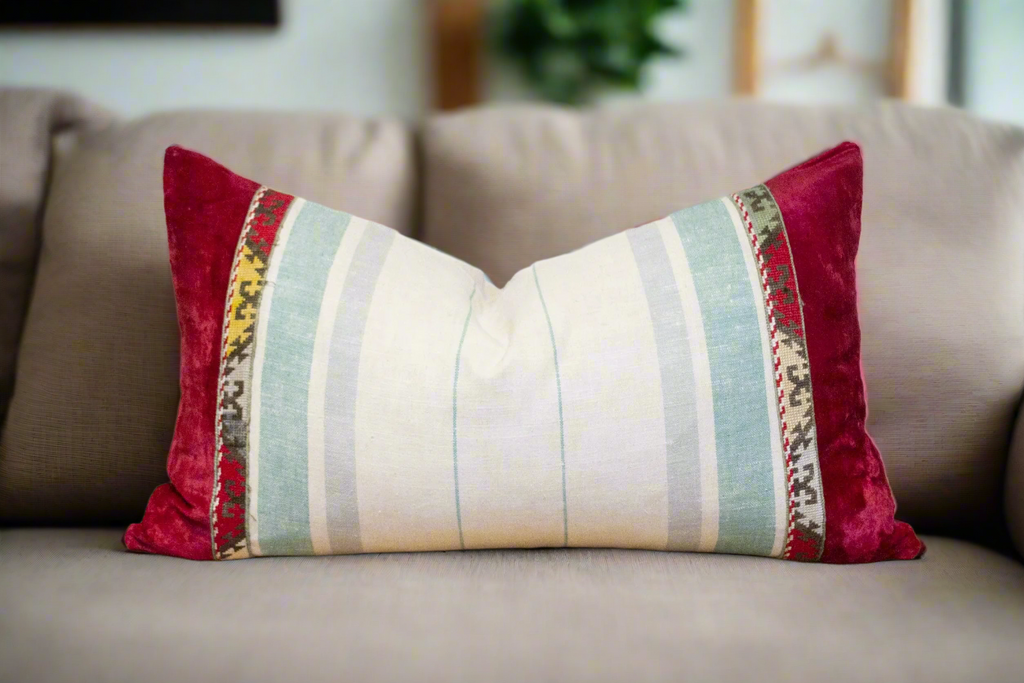 Lahu Vintage Hill Tribe Pillow