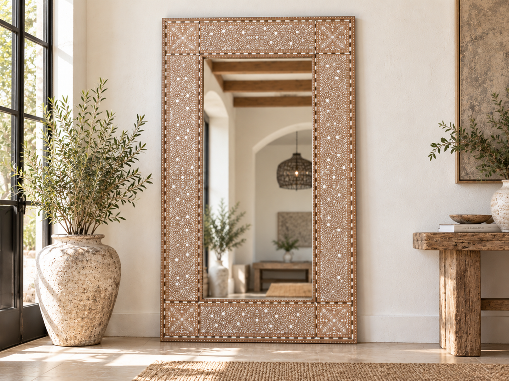 Large Fine Royal Inlay Mirror (Trade)