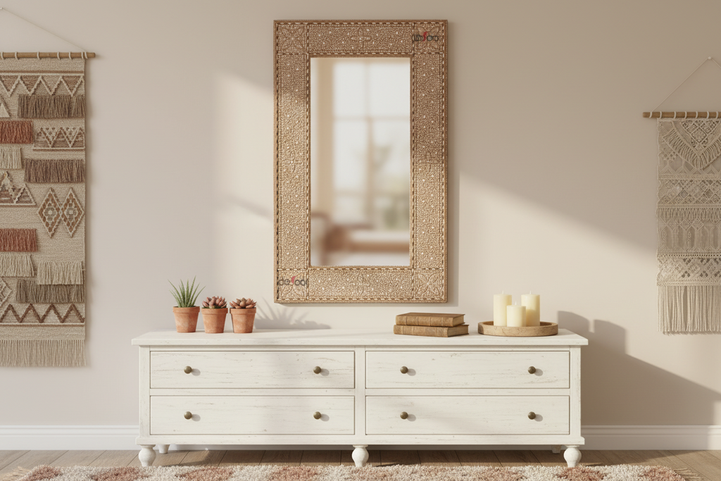 Large Fine Royal Inlay Mirror (Trade)