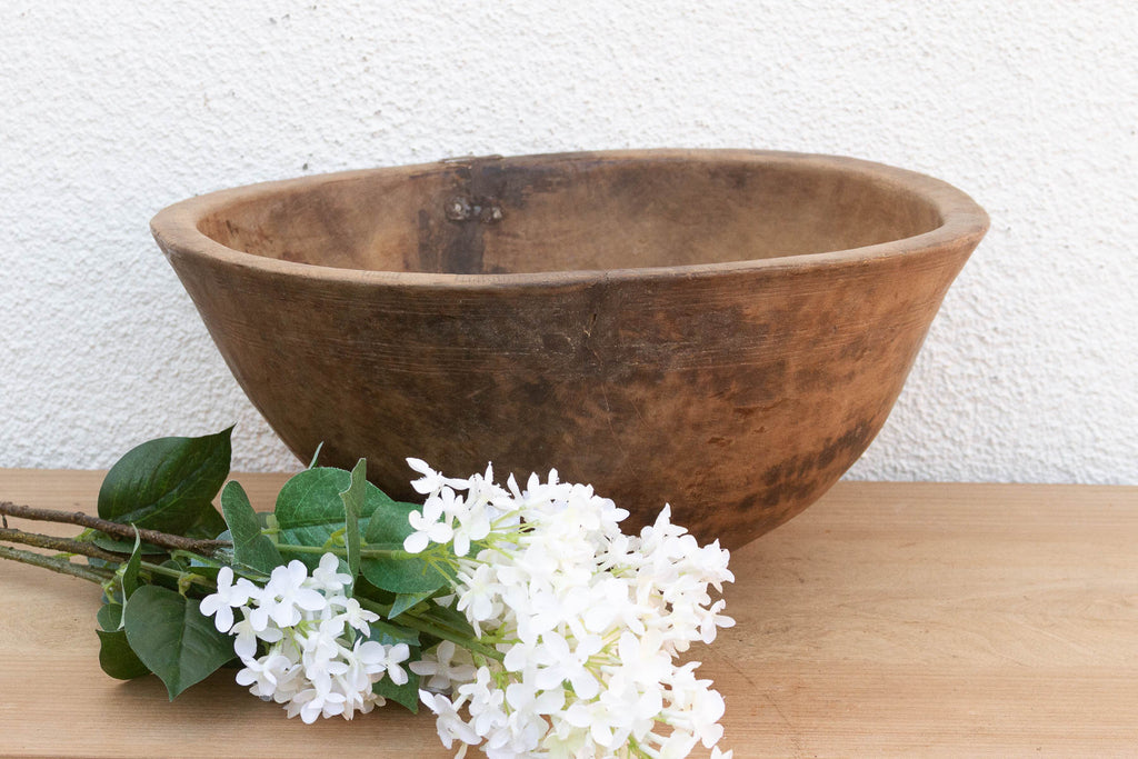 Old Primitive Round Vessel