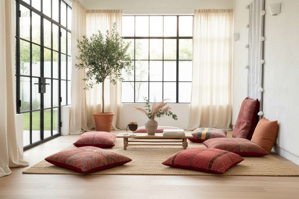 Antique Earthy Stripe Saami Floor Lounger