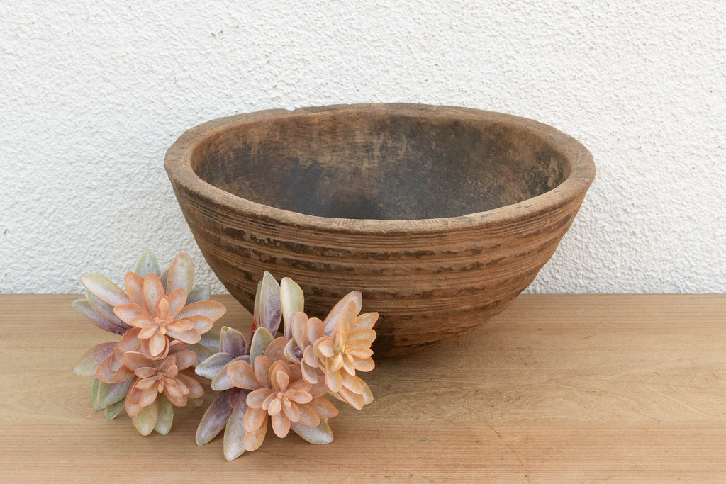 Sculptural African Hardwood Bowl