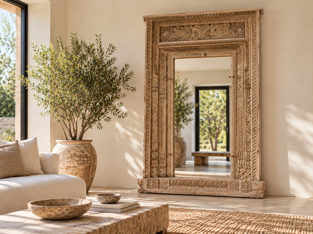 Antique Thar Desert Floor Mirror (Trade)