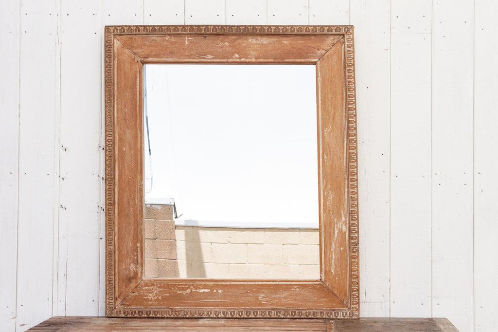 Tall Carved Rustic Mirror Frame