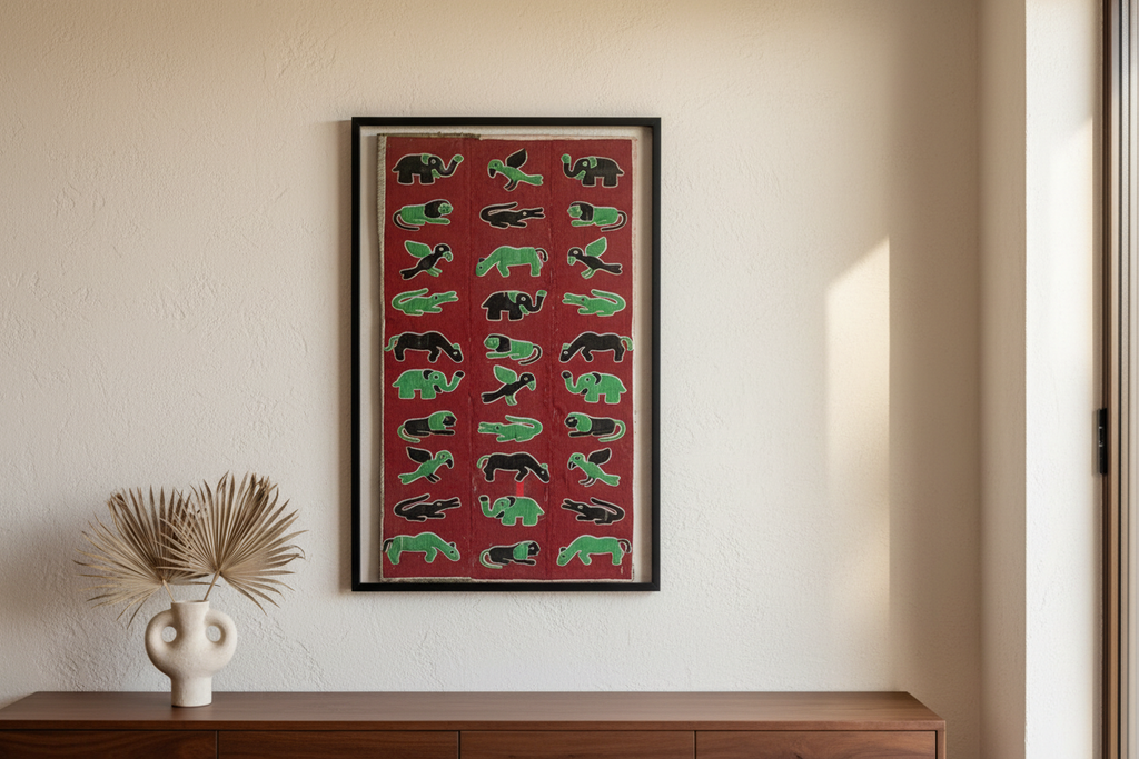 The Grand Savanna African Beaded Panel