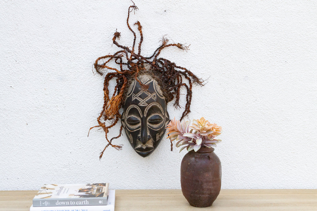 Vintage Guro African Mask, Tranquil Spirit
