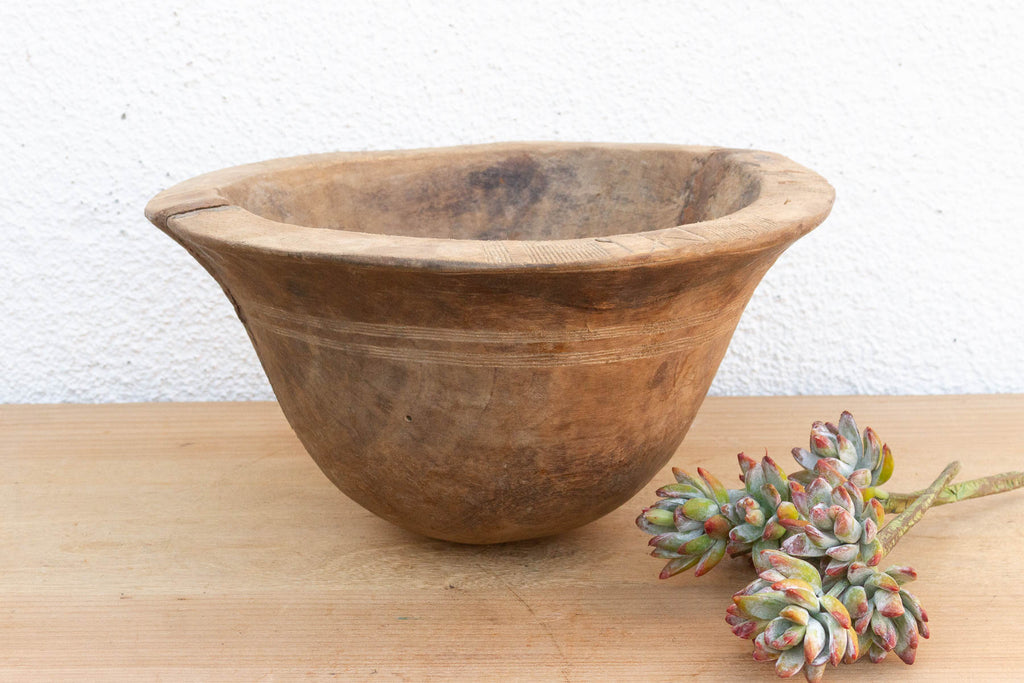 Wabi Sabi African Wood Bowl