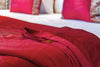 Crimson Silk Blend Duvet Cover