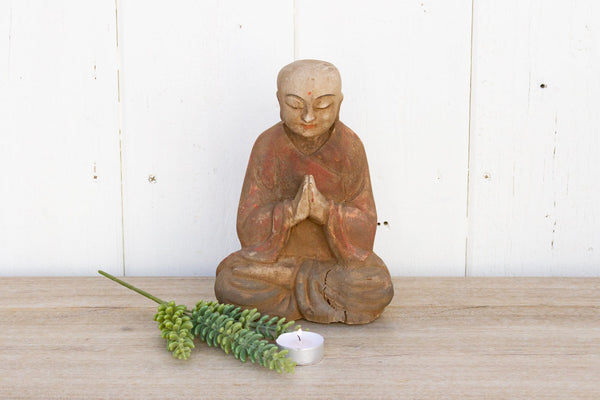 Finely Carved Painted Buddha