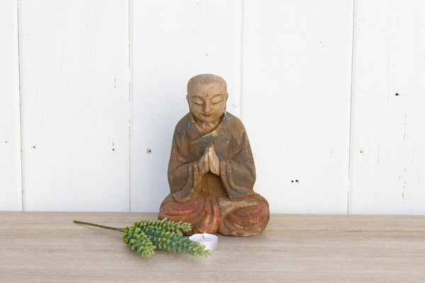 Charming Painted Praying Buddha