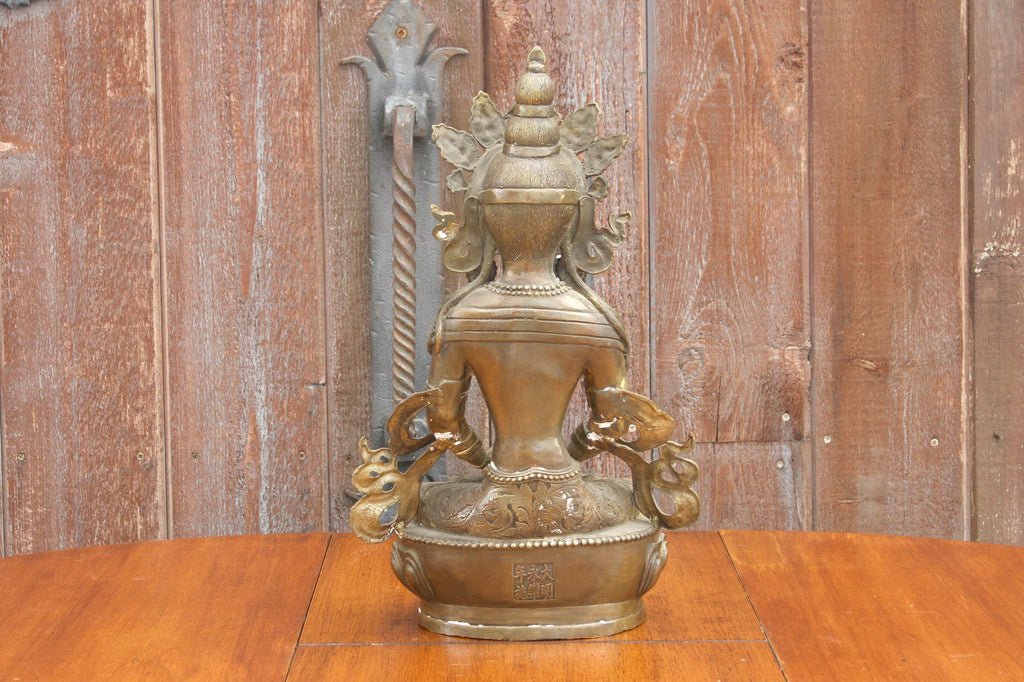 Golden Bodhi Sattva Brass Statue (Trade)