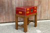 Chinese Antique Lacquer Document Box on Wooden Stand