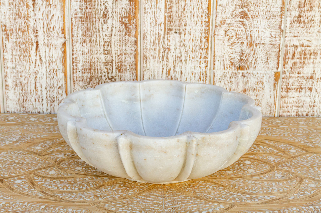 Reemi Large Indian Mandala Marble Bowl