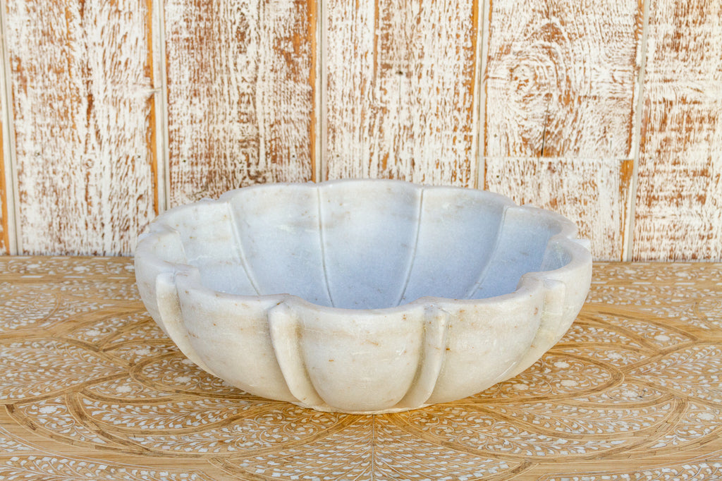 Reemi Large Indian Mandala Marble Bowl
