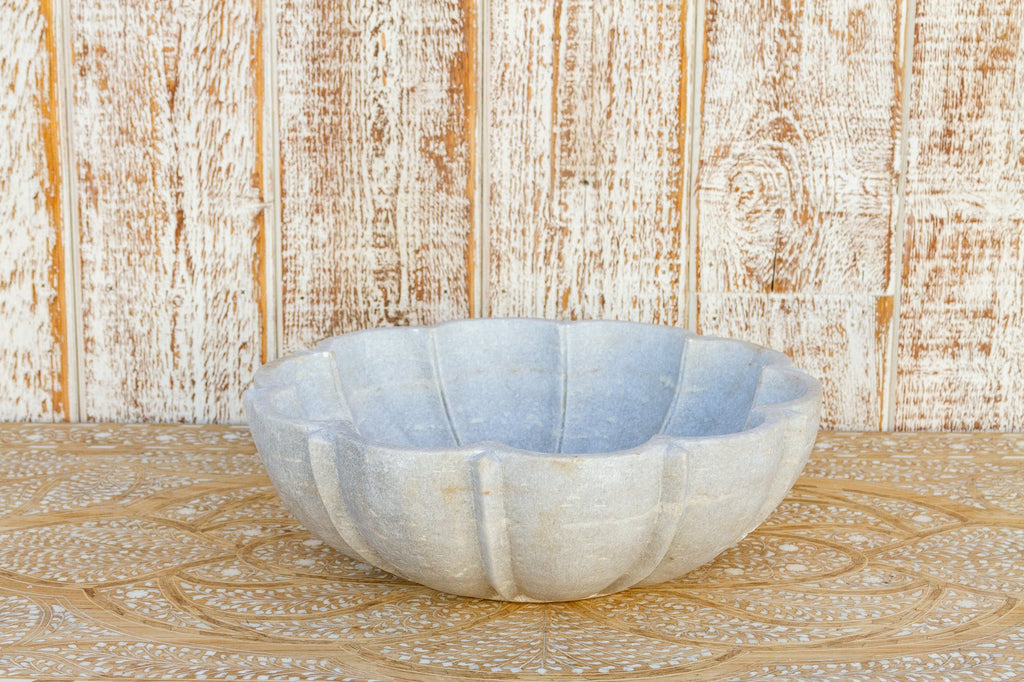 Alvina Large Indian Mandala Marble Bowl (Trade)