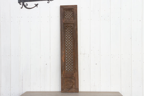 18th Century Slim Jali Carved Panel