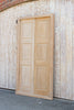 Antique Bleached English Colonial Teak Door W/ Frame