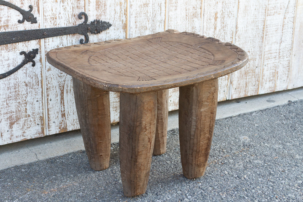Antique Tribal Turtle Carved Senufo Table (Trade)