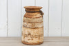 Vintage Rustic Bleached Wood Vase (Trade)