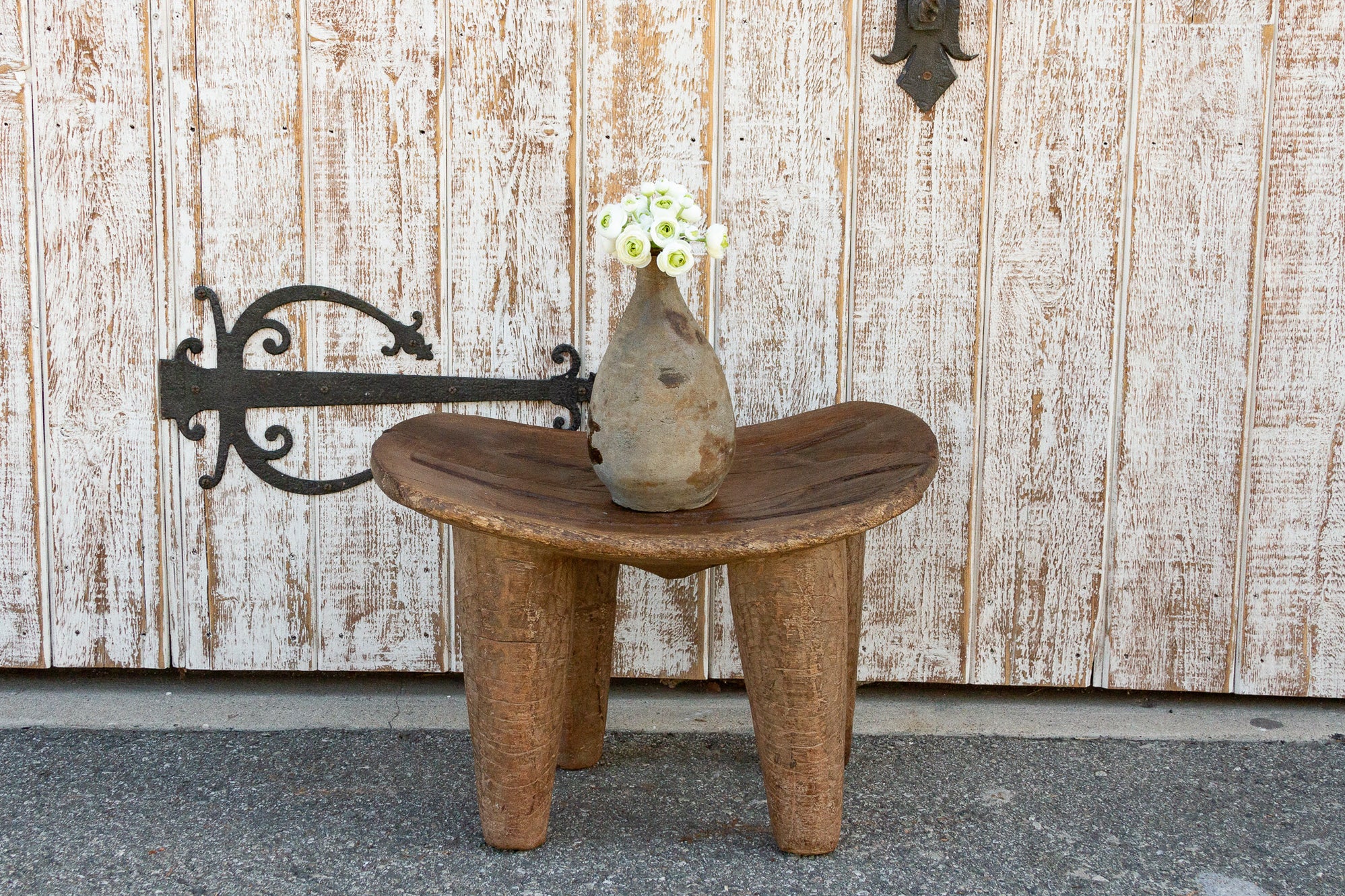 19th Century Crocodile Top African Senufo Table