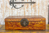 Antique Red and Gilt Chinoiserie Suitcase