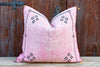 Golapi Large Square Moroccan Silk Rug Pillow