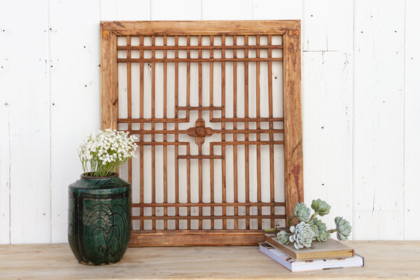 Traditional Antique See-Through Window Panel