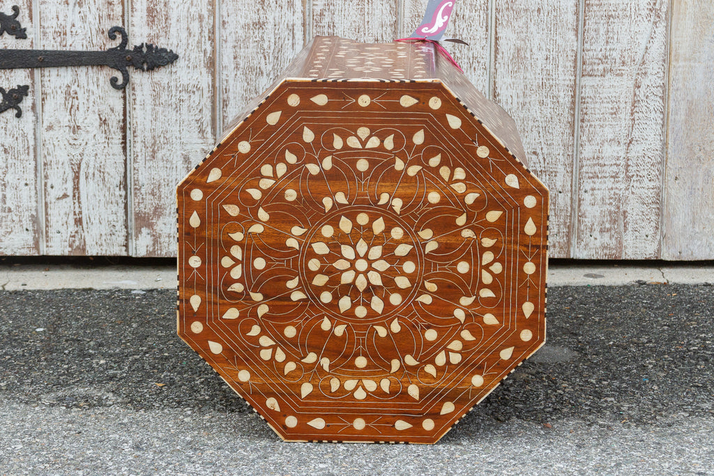 Octagonal Inlaid Side Table (Trade)