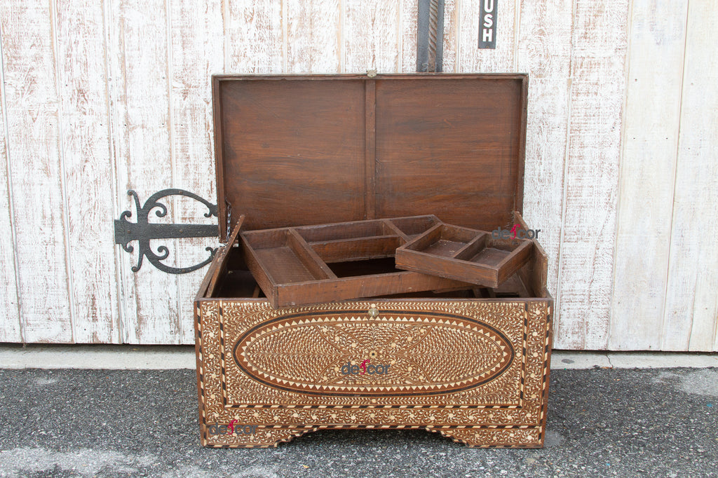 Large Anglo-Indian Butterfly Inlay Chest (Trade)