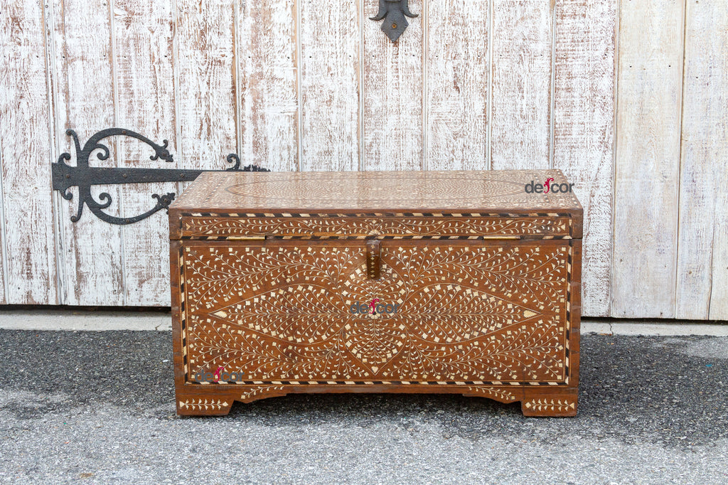 Large Anglo-Indian Butterfly Inlay Chest