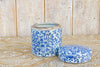 Vintage Blue and White Tea Canister (Trade)