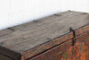 Antique Painted Leather Tibetan Chest