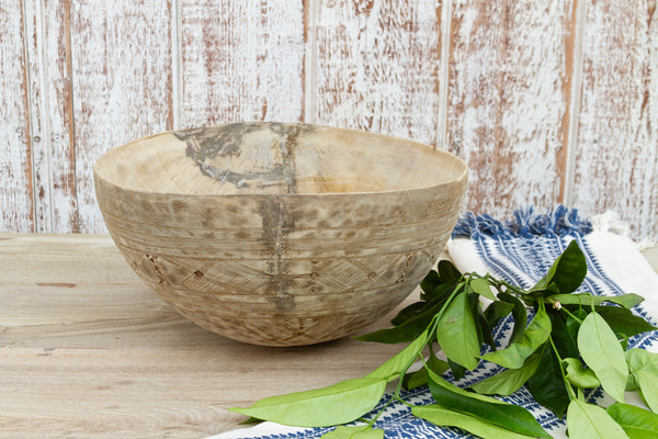 Finely Carved Hadiza African Bowl