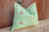 Kia Lumbar Moroccan Silk Rug Pillow (Trade)