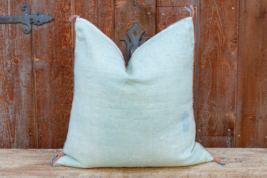 Cyra Large Square Moroccan Silk Rug Pillow