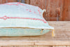 Shai Large Square Moroccan Silk Rug Pillow (Trade)