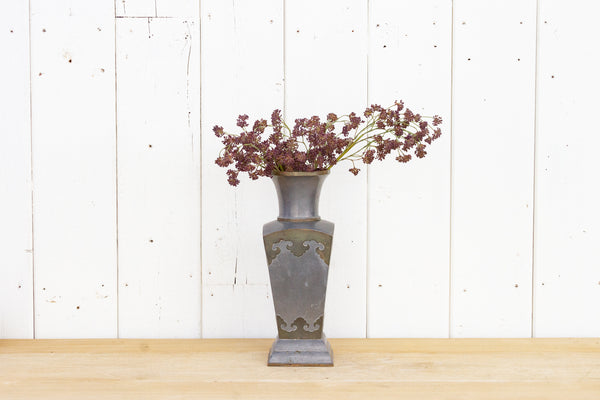 Asian Vintage Pewter Vase