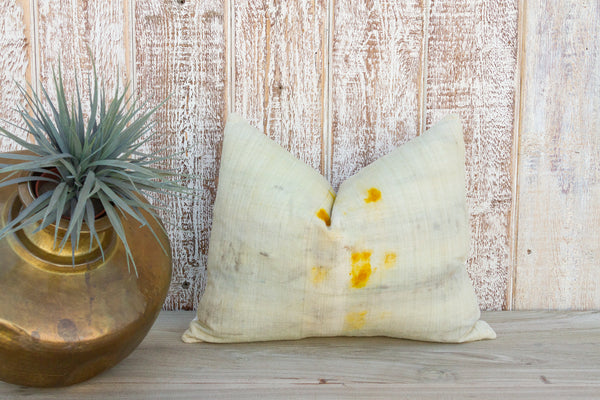 Hem Tie Dyed Organic Silk Lumbar Pillow