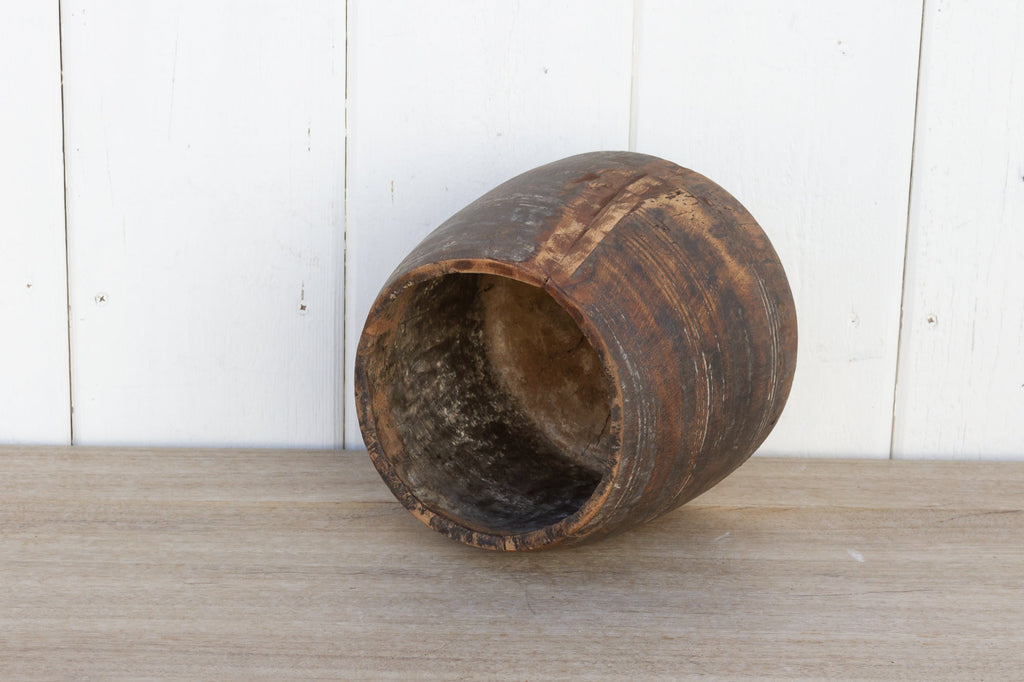 Antique Indian Rice Measure Container (Trade)