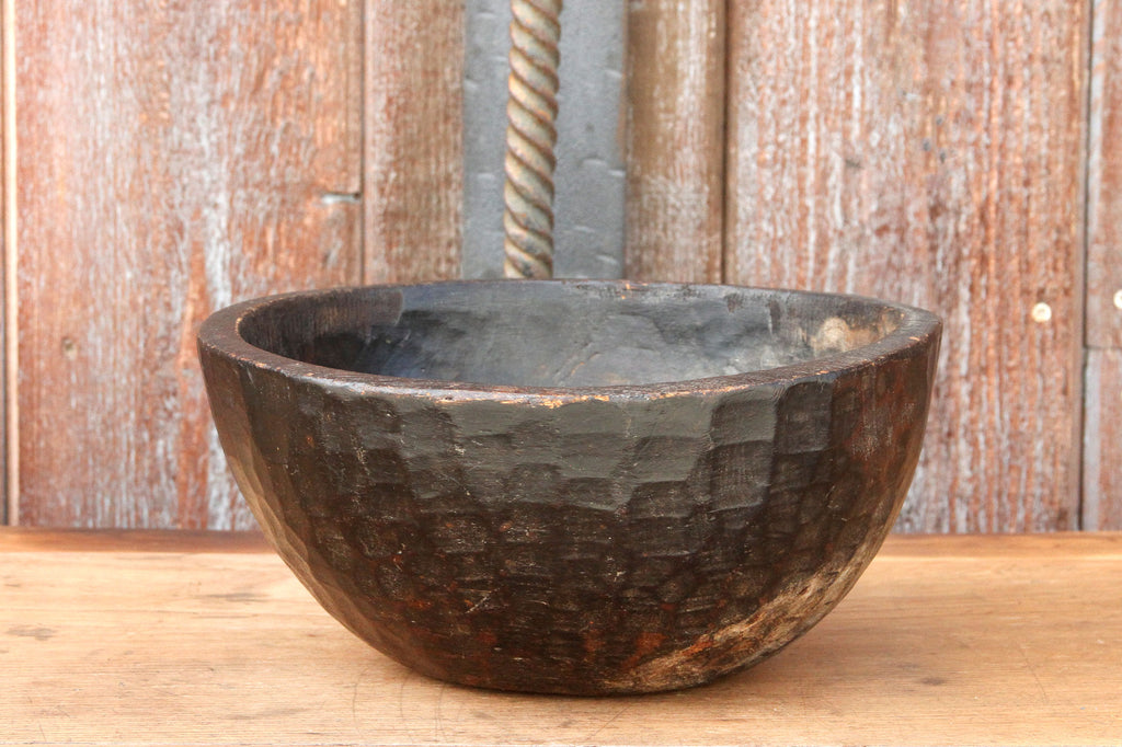 Dark Wood Grain Bowl