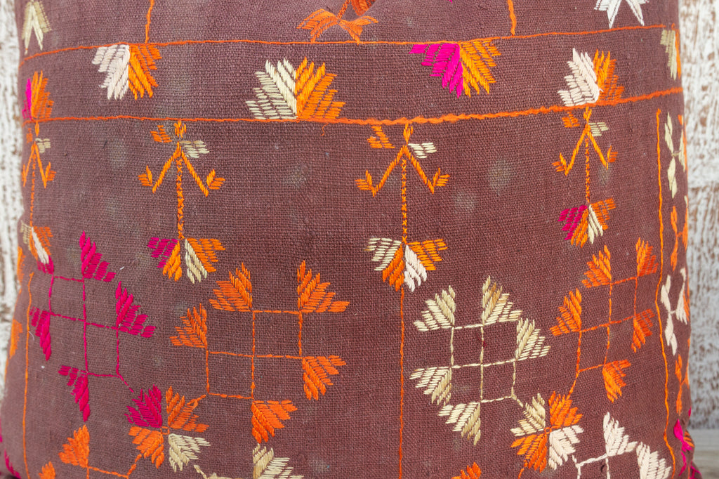 Savi Antique Indian Folk Pillow Cover