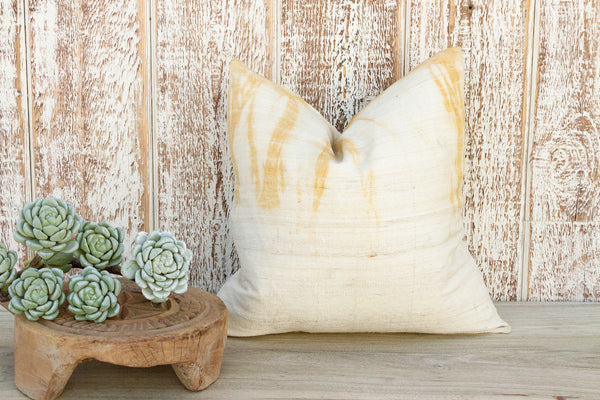 Ikali Yellow Sunkissed Organic Silk Pillow