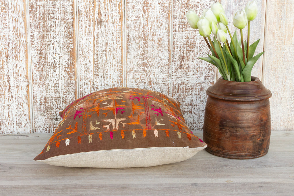 Nitya Antique Indian Folk Pillow Cover