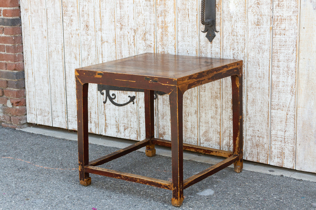 18th Century Ming Elm Square Table