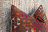 Maya Antique Indian Folk Lumbar Pillow Cover