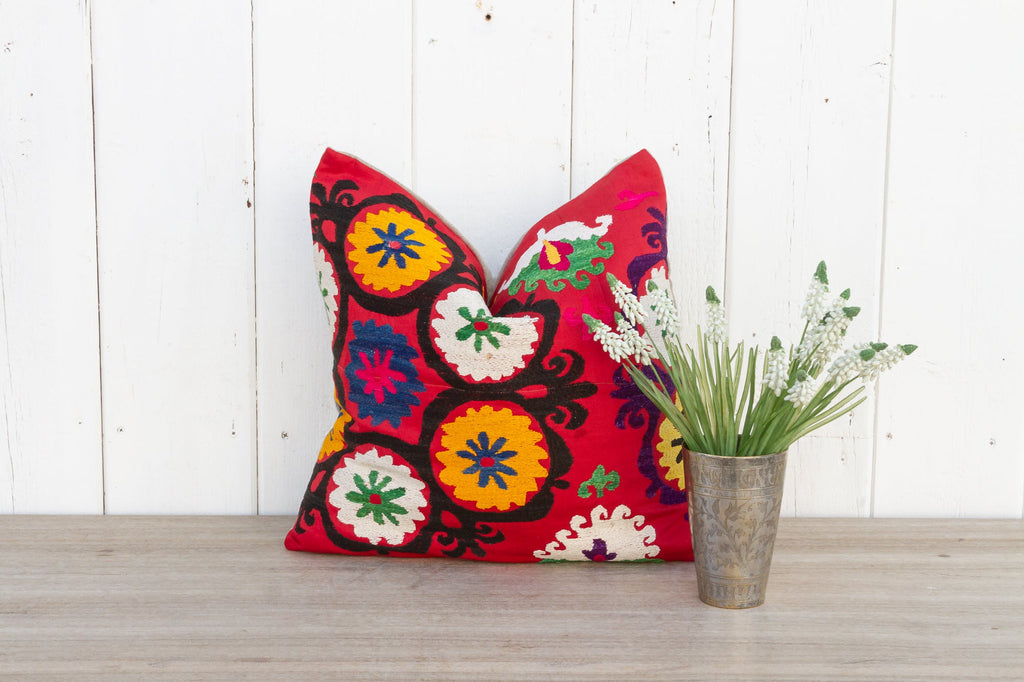 Parigul Vintage Suzani Square Pillow